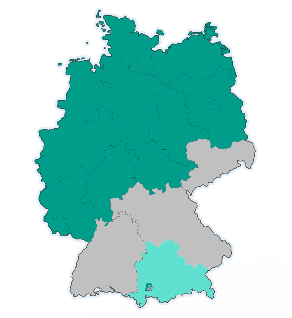 Vertriebsgebiete Deutschland Pfanzelt